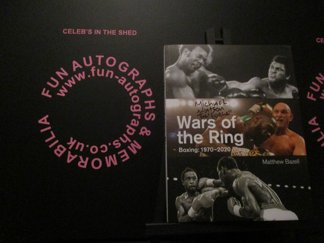 Michael Watson 'Wars Of The Ring Boxing 1970 - 2020' Authentic Autographed Hardback Book