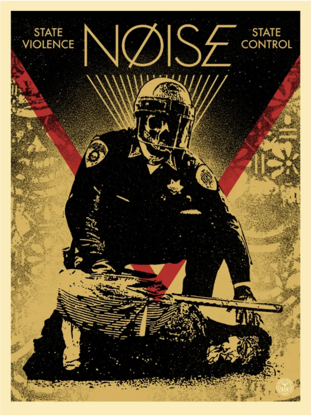 Shepard Fairey - State Violence State Control - 400e- x 2018