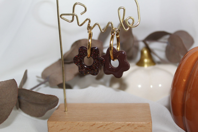 Les interchangeables Duo Créoles+Fleurs