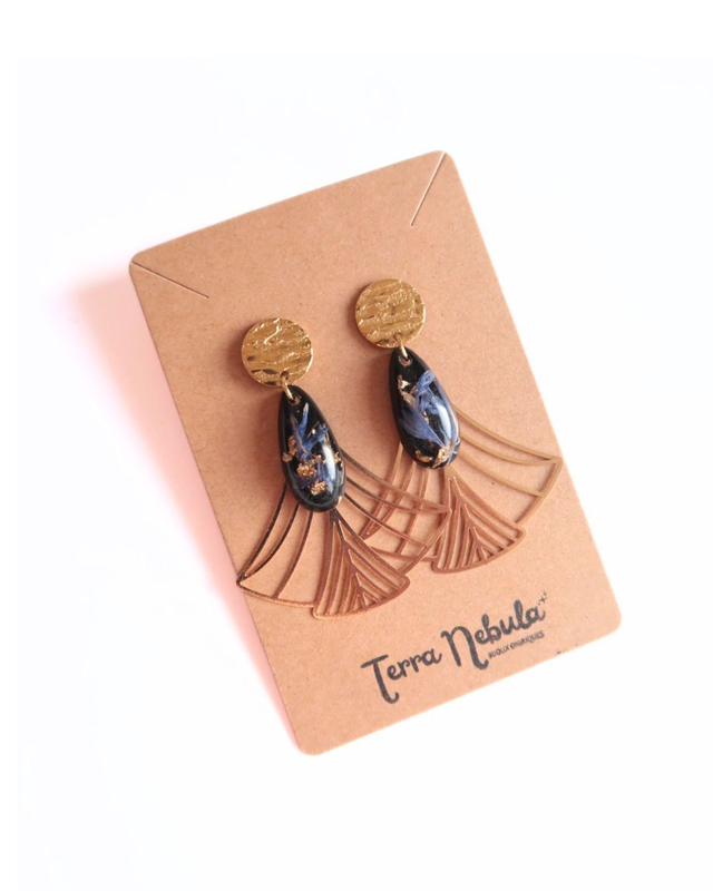 Boucles d'oreilles fleuries Eternité | BO040