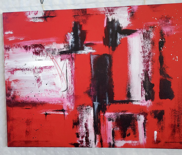 Toile acrylique abstraite