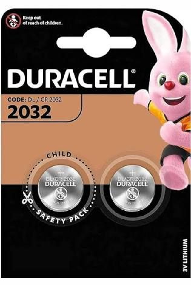 Blister de 2 pilas alcalinas  DURACELL  mod.  2032