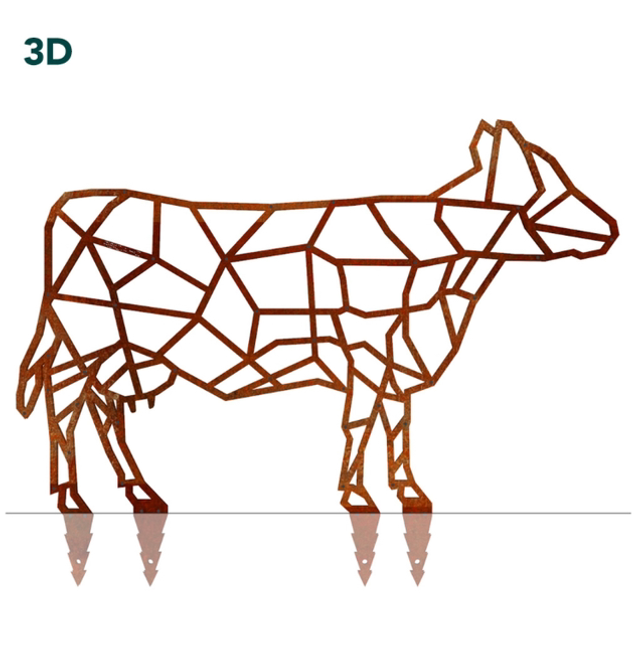VACHE 3 D
