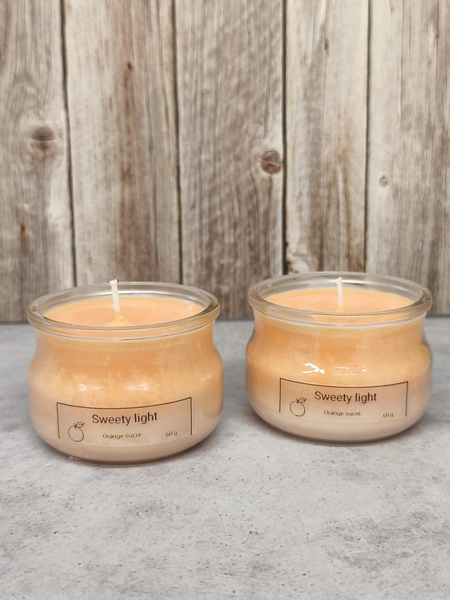 Bougie orange sucré 