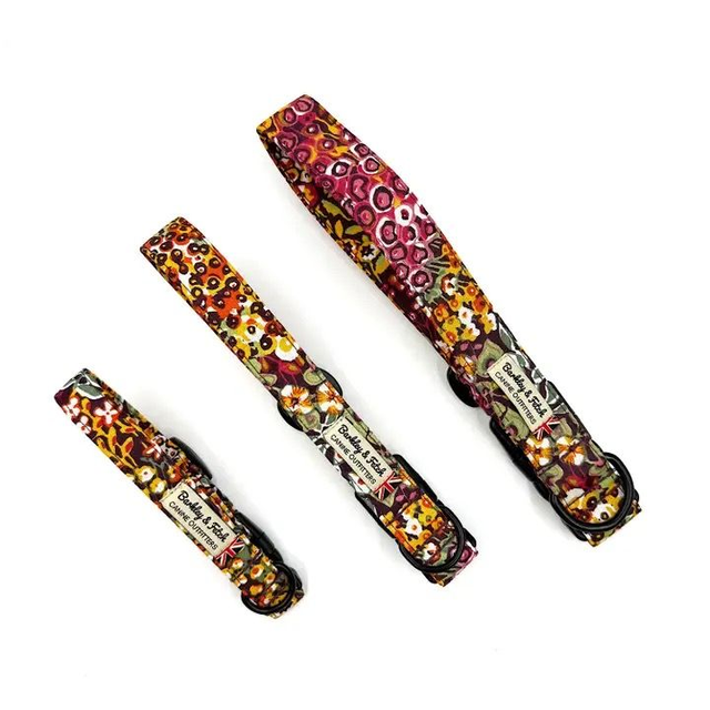 Barkley &amp; Fetch - Orange Ditsy Floral Collar