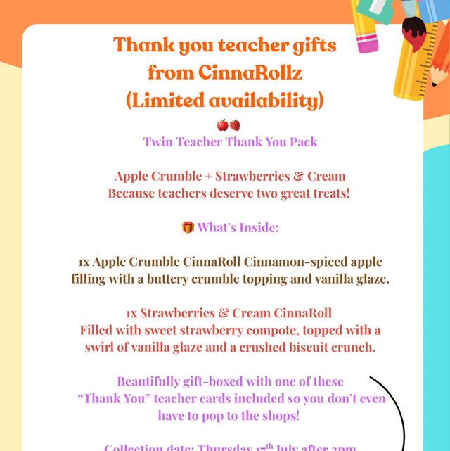 Thank you teacher twin pack & card