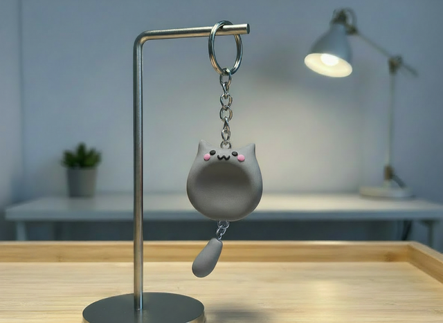 Handgjord Oro-Sten Nyckelring | Stress- och Fidgetaccessoar