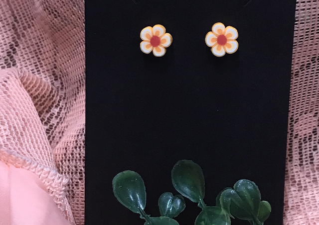 Children Orange Earrings - CCOE04