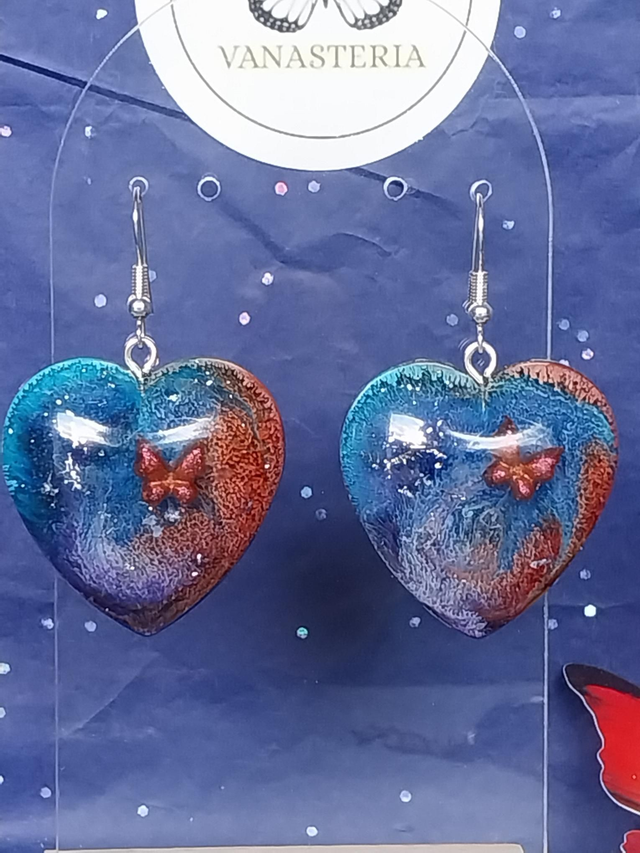 Boucles d’oreilles « Les Cœurs du Crépuscule »