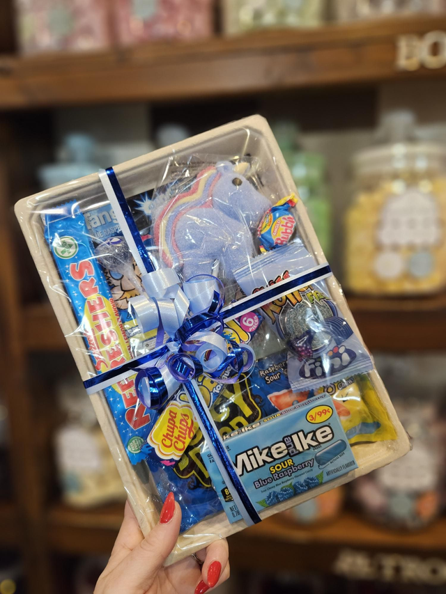 Blue gift tray - small 