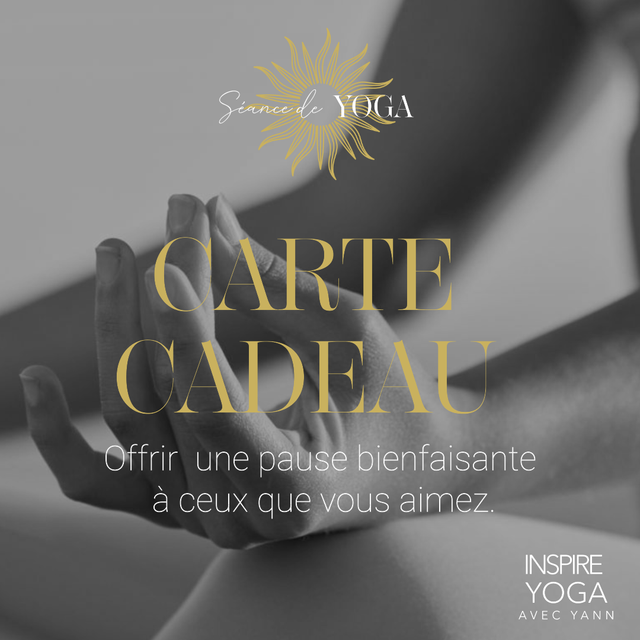 Carte Cadeau Initiation au Yoga 4 Séances Individuelle  