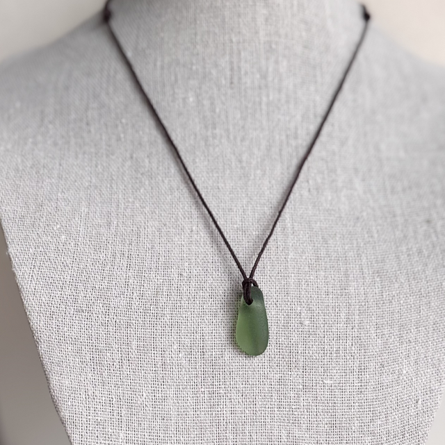 Collier Trésor marin cordon vert