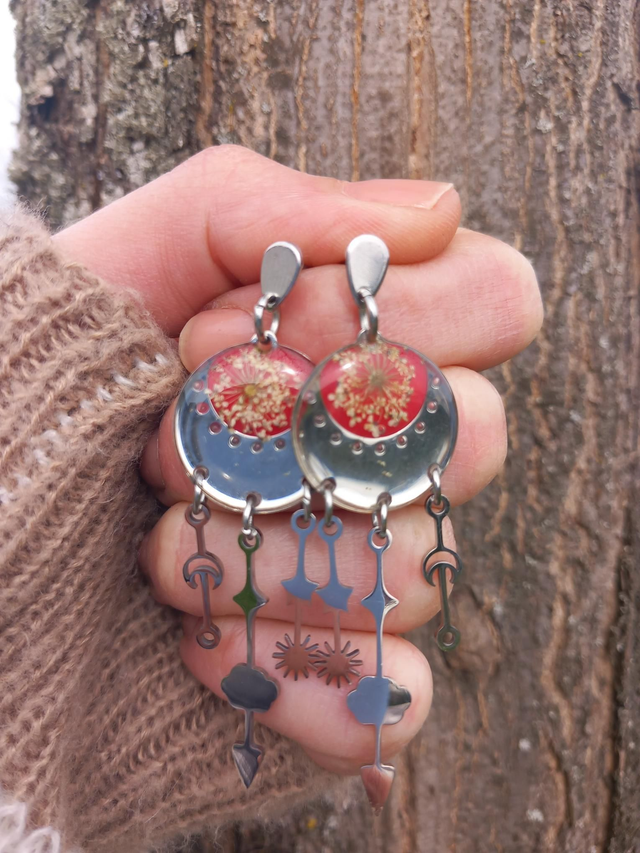 Boucles d'oreilles céleste