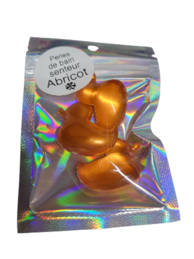 Lot de 3 perles de bain à l'huile de soja Abricot