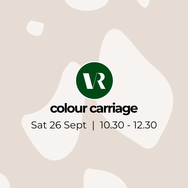 Colour Carriage: September, Sat 26th @ 10.30 - 12.30