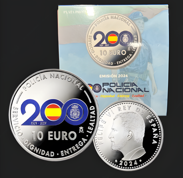 10€ - Bicentenario de la Policía Nacional. 2024