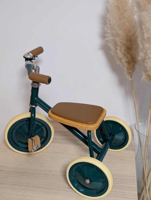 Tricycle Banwood vintage vert - Prix neuf : 149 euros
