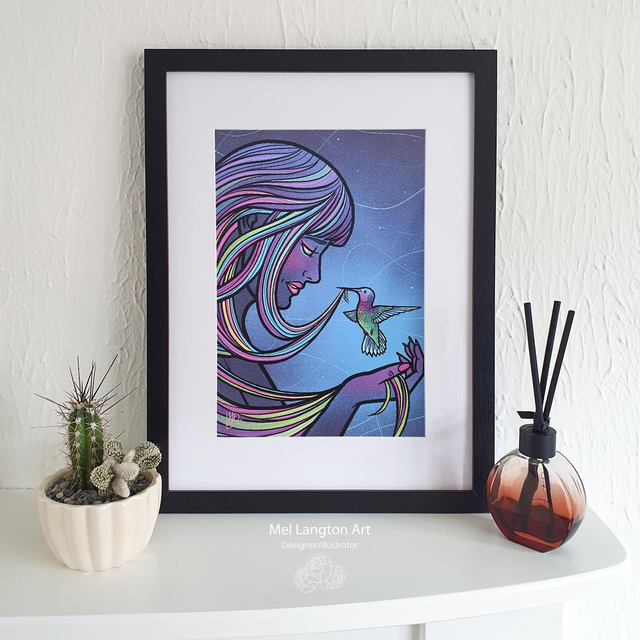 Hummingbird A4 Print