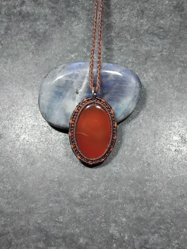 Collier en cornaline