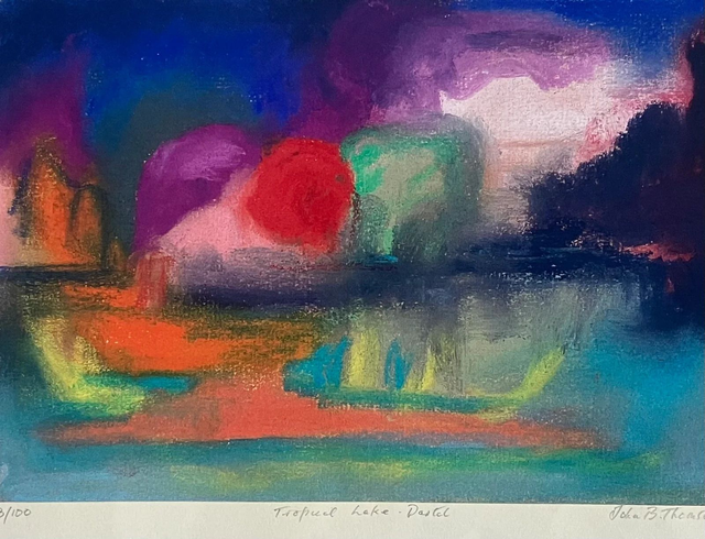 04 Tropical Lake - Pastel Print 15x22cm
