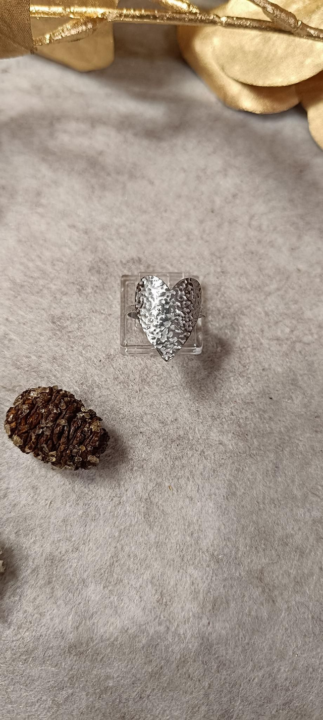 Bague coeur argent 