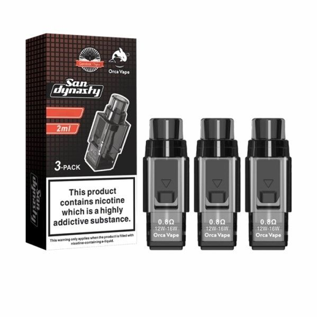 ORCA VAPE San Dynasty Pod 3 Pz 0.8Ω EAN763423527195