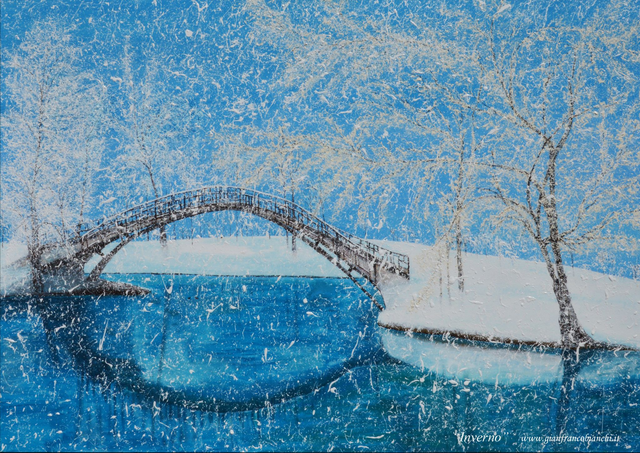 Tovaglietta americana in carta plastificata rigida "Inverno"