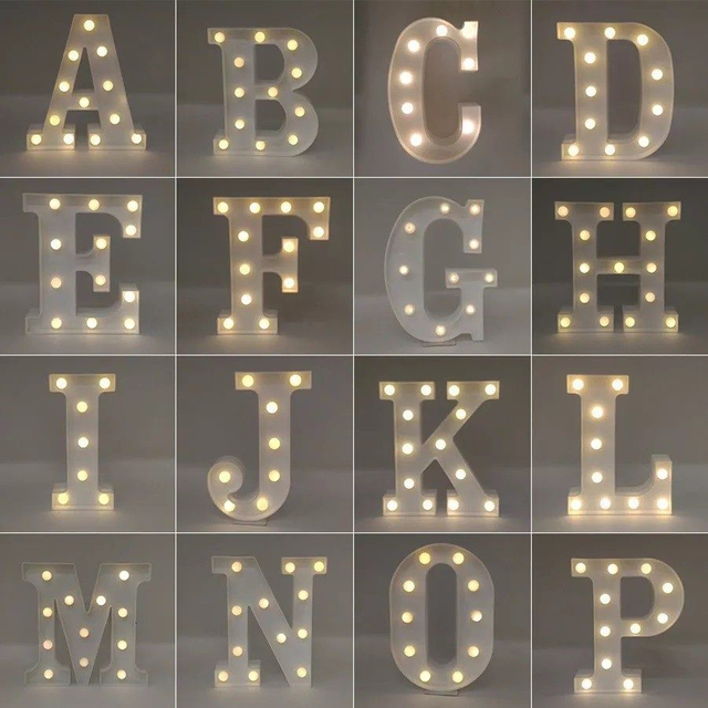 LUMINÁRIA LETRAS LED - LOCAÇÃO 