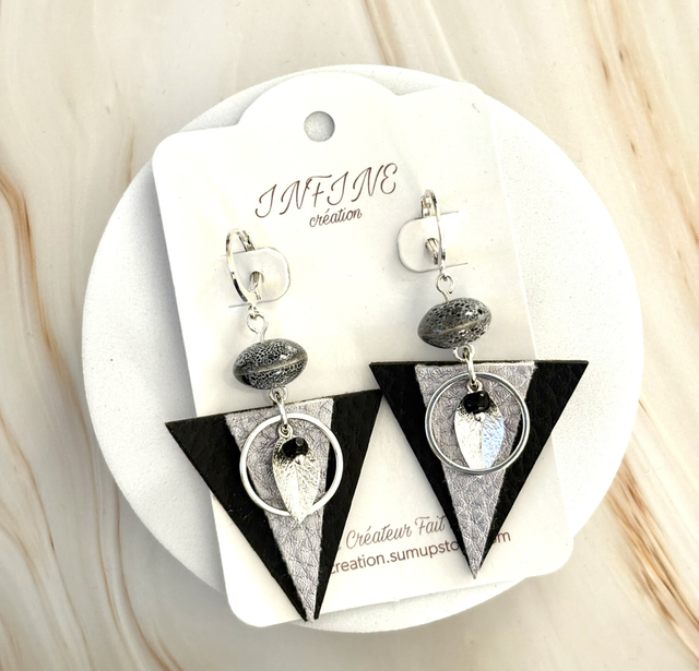 Boucles d’oreilles « Triangle d’Argent »