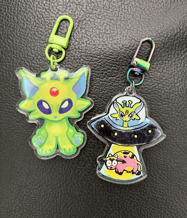 Alien Shiny Espeon Charms 
