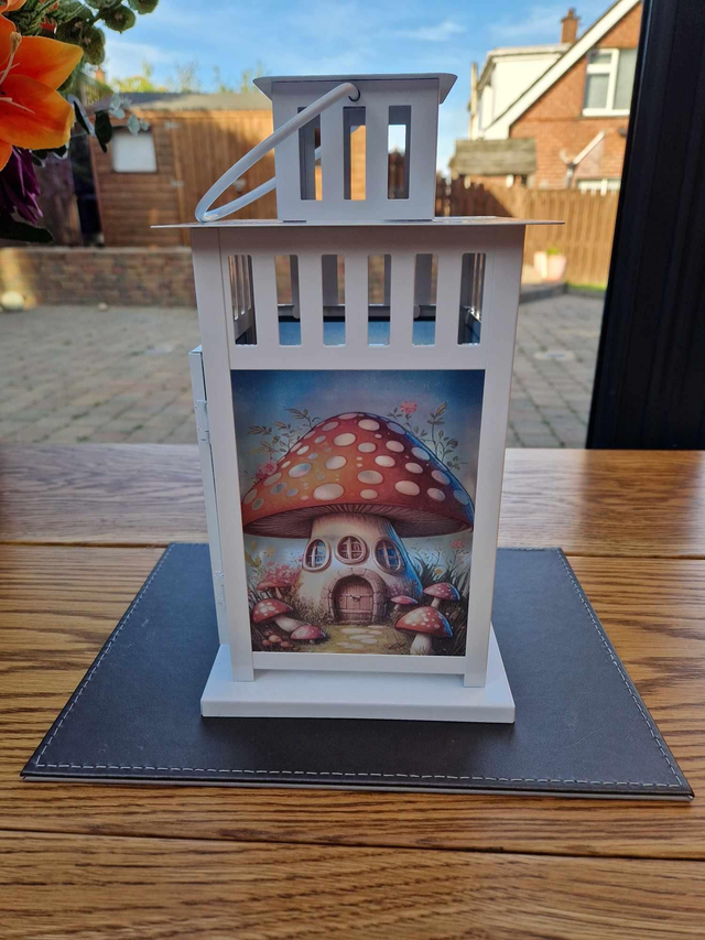 Toadstool Fairy house Lantern