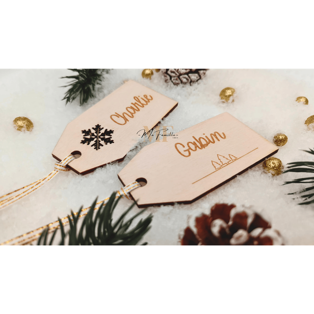 Etiquette pour cadeau