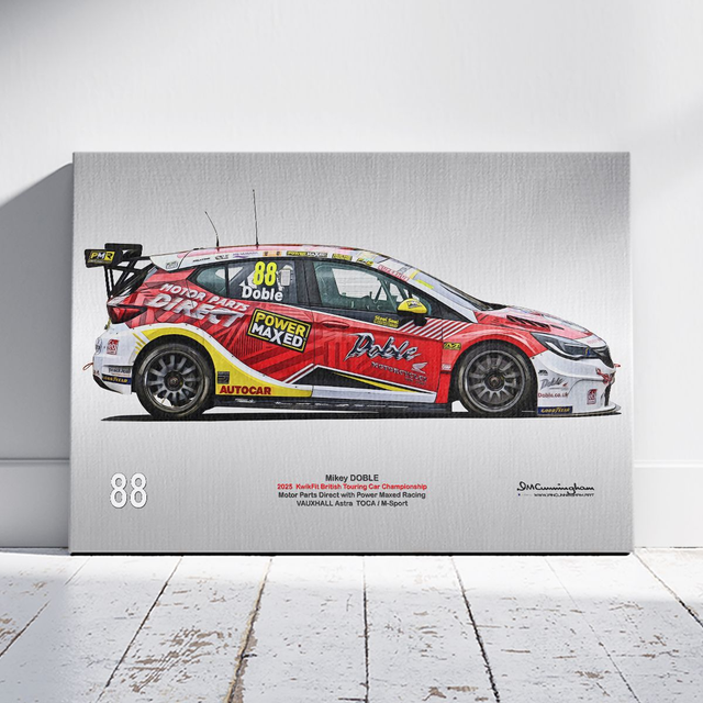 C250909 Mickey Doble #88 Power Maxed Racing VAUXHALL ASTRA BTCC 2025 PMR