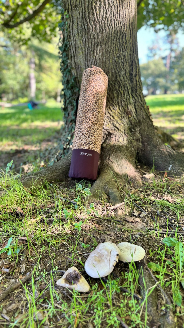 Sac pour tapis de fitness imperméable – motif léopard marron (SANS POCHE) 