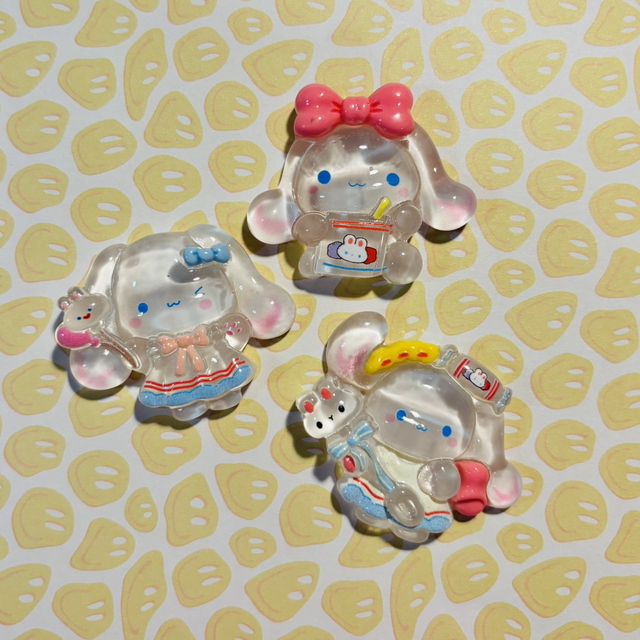 Large Sanrio flatback charms x 3