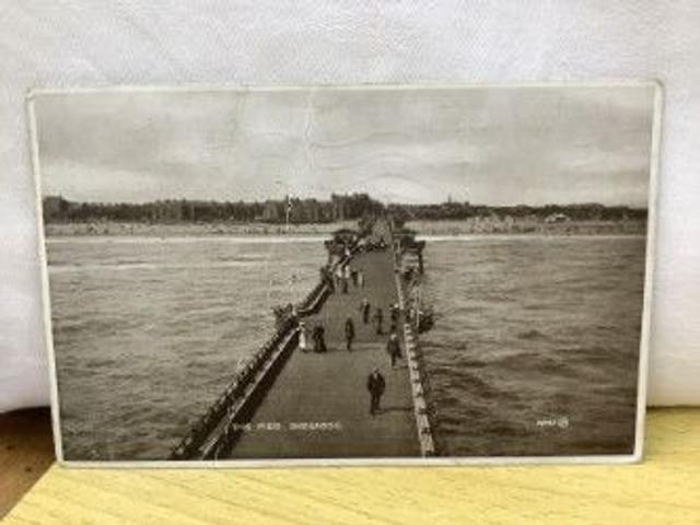 The Pier, Skegness, Lincolnshire, Posted 1928 Nichols Vintage Postcard Our Ref no R406 £2.50