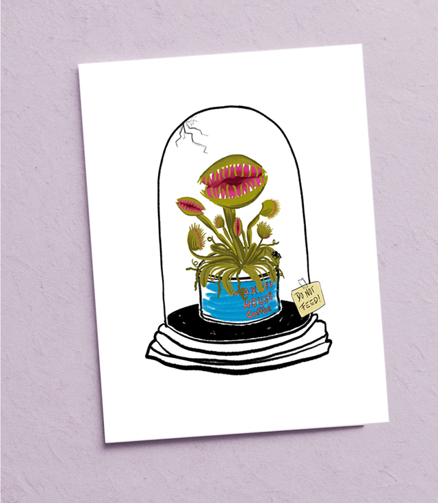 “Venus Fliegenfalle" Postkarte 