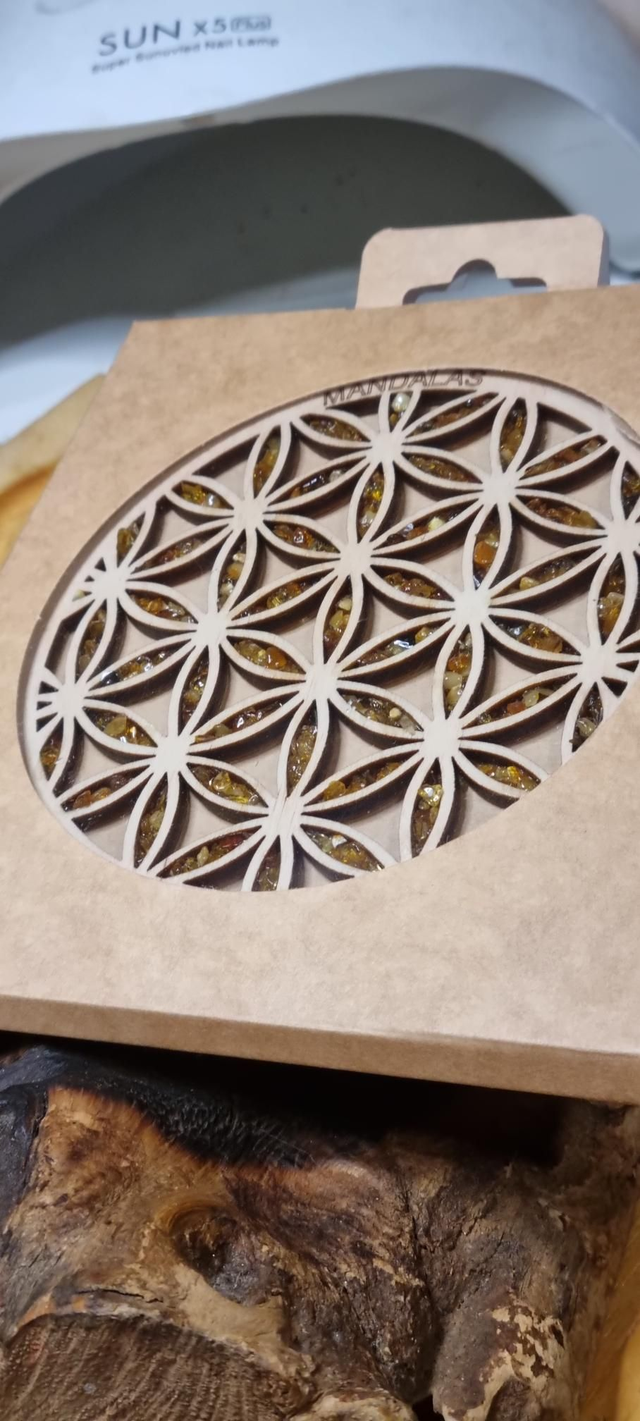 Fleur de vie d ambre 