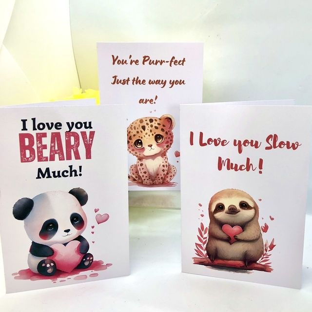 Cute Animal Love Cards