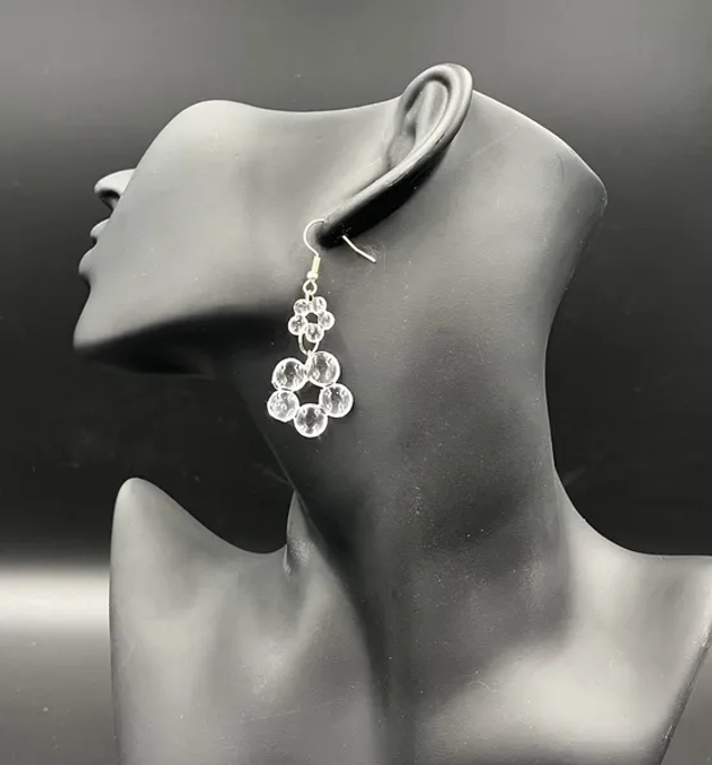 Boucles d&#039;oreilles Double Fleur (10180)