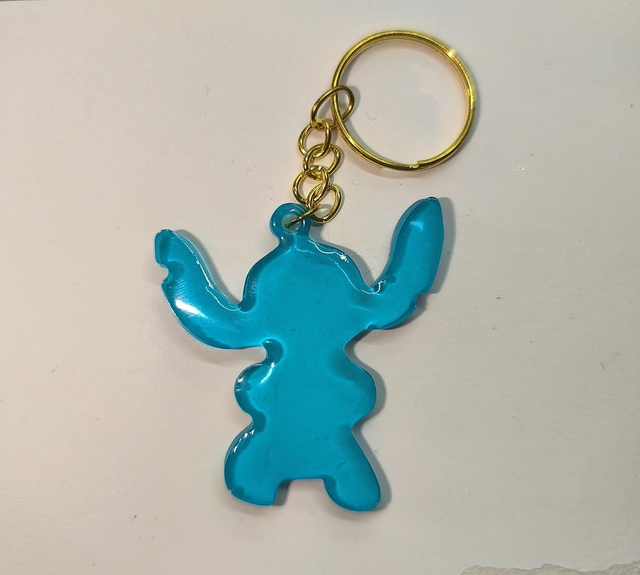 Porte clés Stitch bleu turquoise 