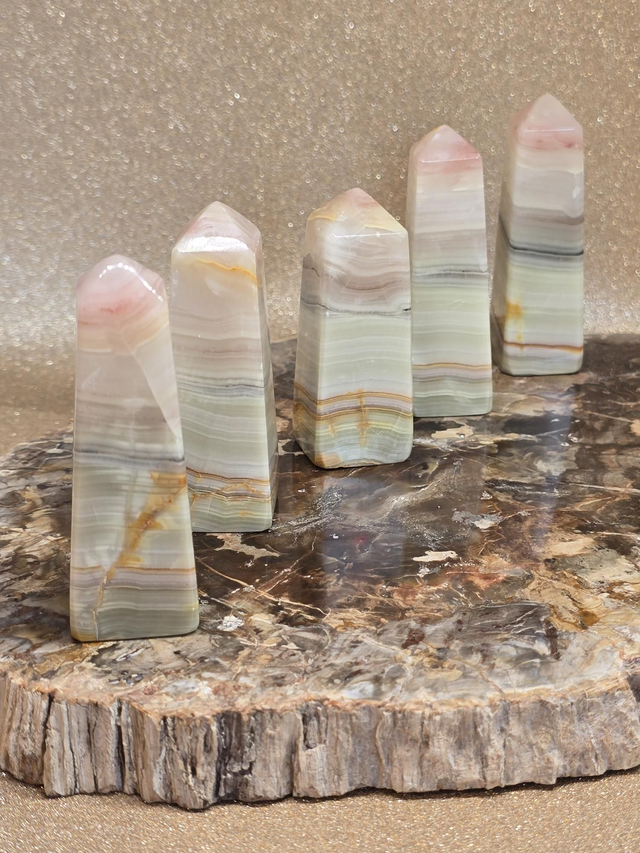 Onyx ruban en forme de pointe 