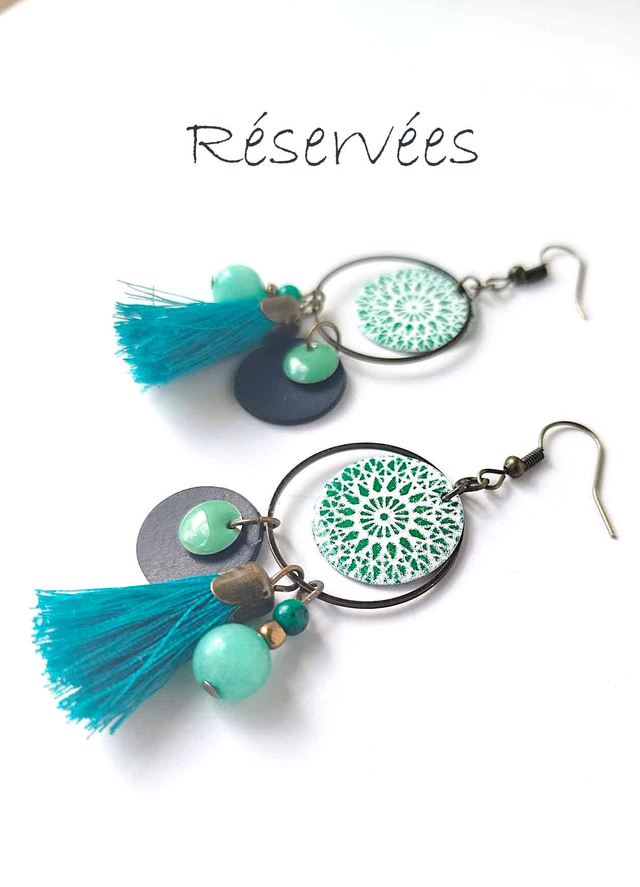 Commande de Christine - Créoles Upcyclées Chambre à air - Réservées