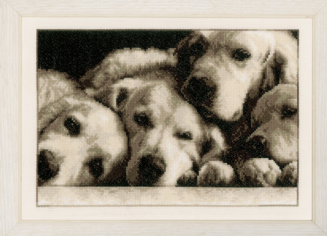 Labradors Counted Cross Stitch by Vervaco.
