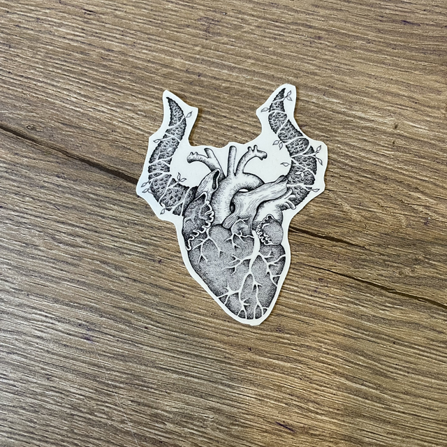 Tatouage éphémère cœur