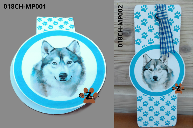 Marque pages Husky (magnétique ou standard)