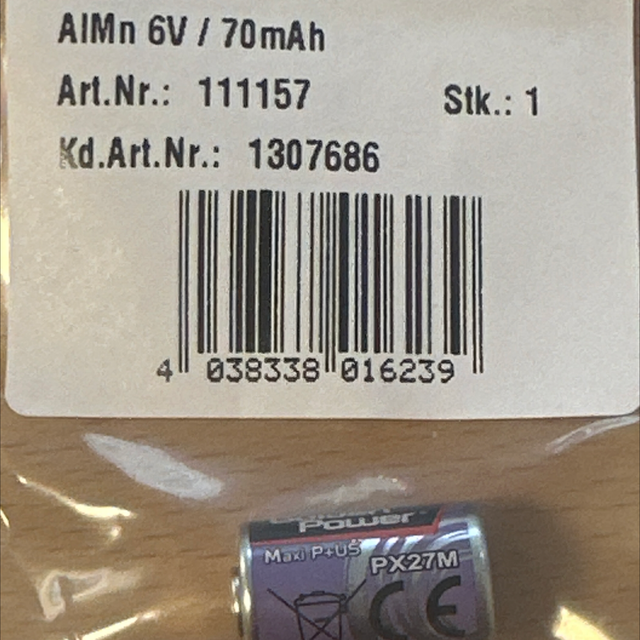 Kamera Batterie PX27