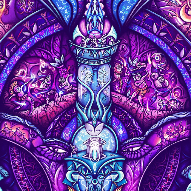 Tenture murale "Dance Temple"