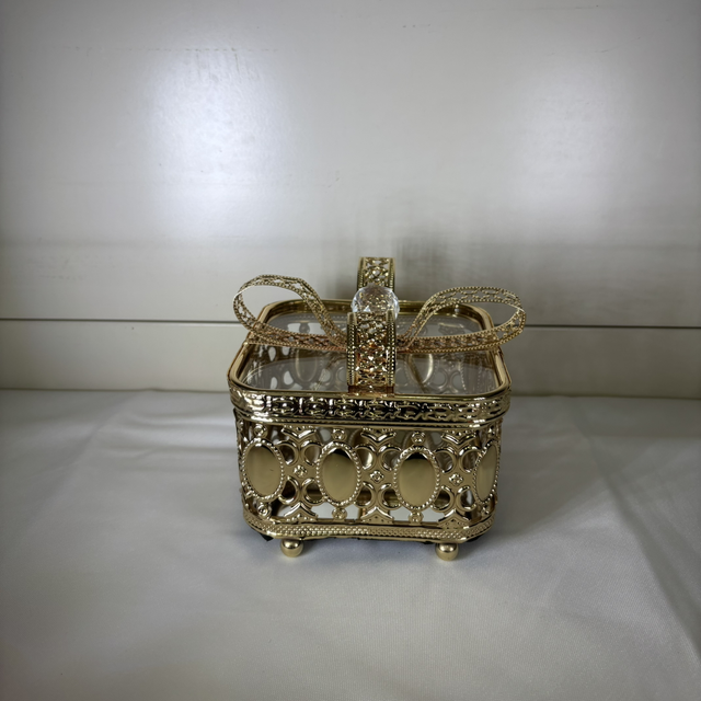 Boîte rose gold effet un Nœud Petite