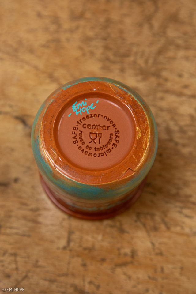 PETIT POT TERRACOTA BLUE